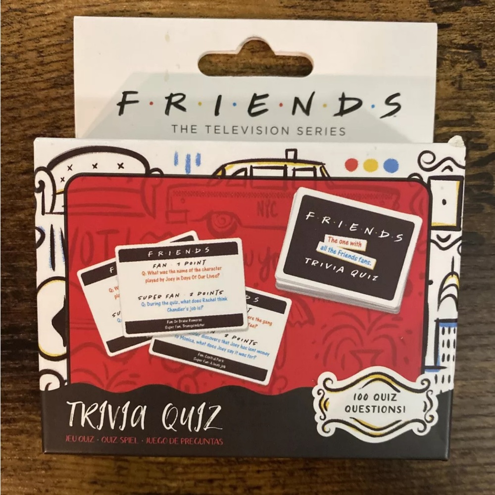 Friends TV Show Trivia Quiz Game – 100 Questions by Paladone, New Sealed